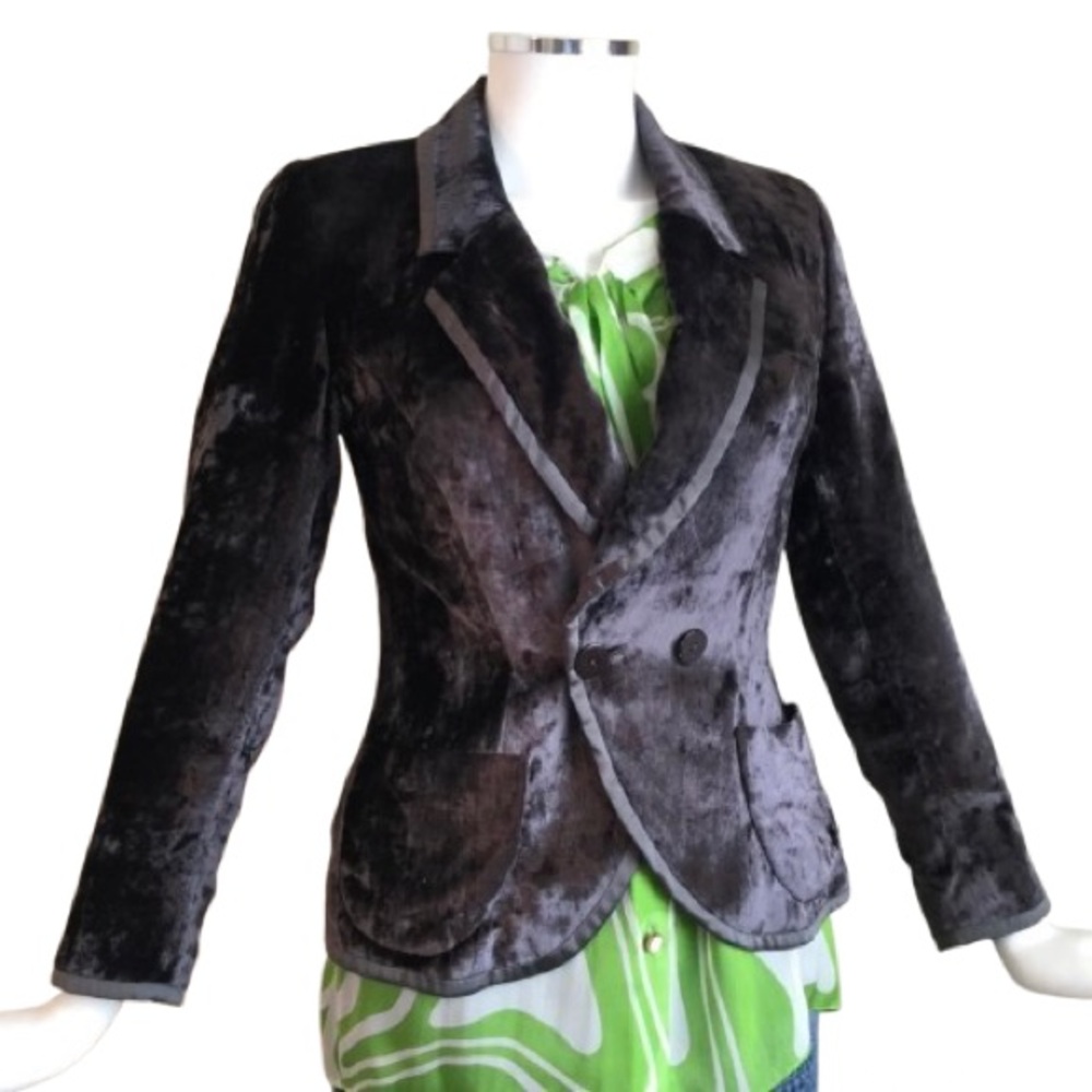 Renato Nucci Velvet-like Blazer Jacket